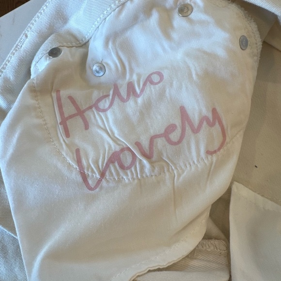 Boden Cream The Denbigh Jean Denim Pants Tie Ankle / US 8R - Picture 10 of 11